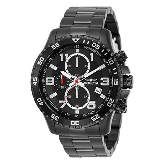 Invicta Men's 14880 Specialty Chronograph Black Dial Black Ion-Plated Stainless Steel Watch