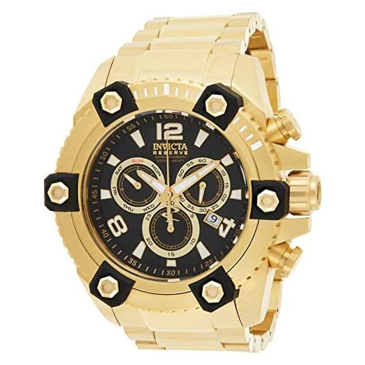 Invicta Men's 15827 Reserve Analog Display Swiss Quartz Gold Watch