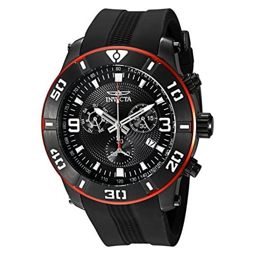 Invicta Men's 19825 Pro Diver Analog Display Swiss Quartz Black Watch