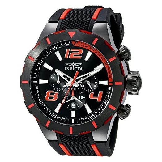 Invicta Men's 20109 S1 Rally Analog Display Japanese Quartz Black Watch