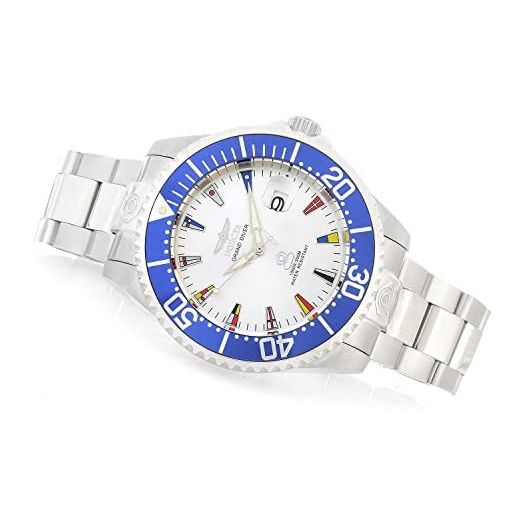 Invicta Men's Grand Pro Diver Automatic-self-Wind Watch with Stainless-Steel Strap, 22 International Watch