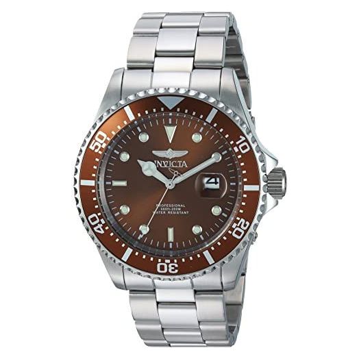 Invicta Men's Pro Diver Quartz Diving Watch with Stainless-Steel Strap, Silver, 9 (Model: 22049)