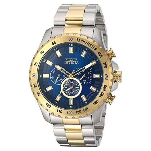 Invicta Men's Speedway Quartz Watch with Stainless-Steel Strap, Two Tone, 24 (Model: 24214)