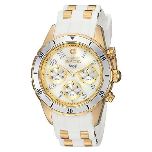 Invicta Women's 24901 Angel Analog Display Quartz White Watch