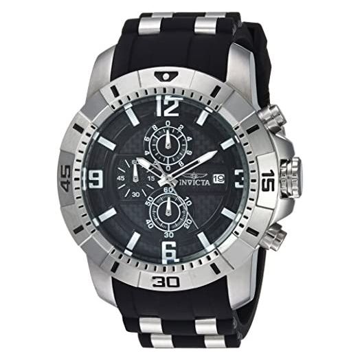 Invicta Men's Pro Diver Quartz Watch with Stainless-Steel Strap, Black, Blue, 26 (Model: 24962, 24966)