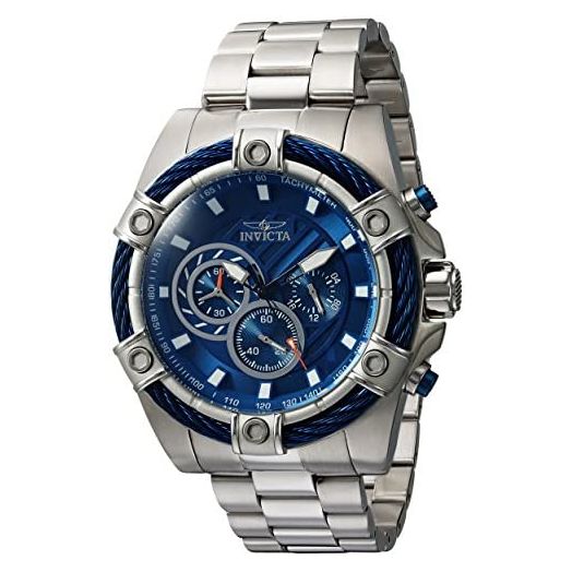 Invicta Men's Bolt Quartz Watch with Stainless Steel Band, 16 (Model: 25513)