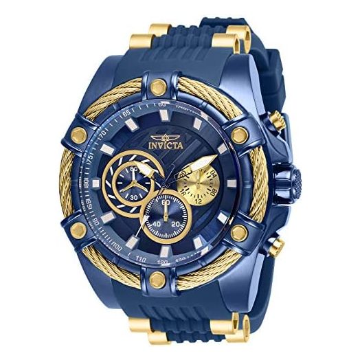 Invicta Men's Bolt Quartz Watch with Stainless Steel Strap, Blue, 26 (Model: 28019)