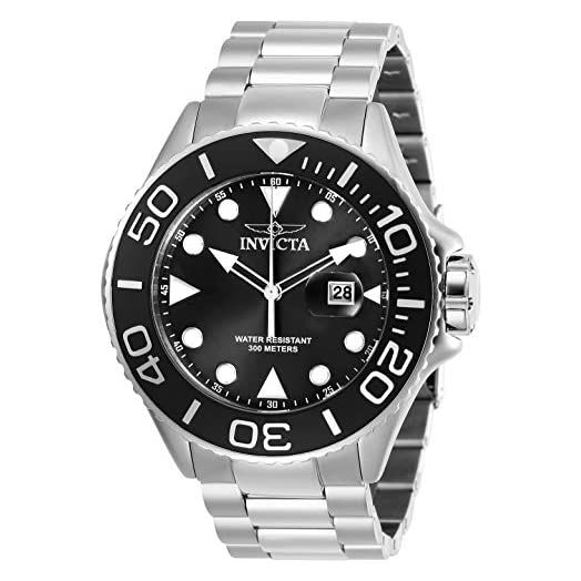 Invicta Men's Pro Diver Stainless Steel Quartz Diving Watch with Stainless-Steel Strap, Silver, 24 (Model: 28765)