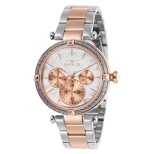 Invicta Women's Bolt Stainless Steel Quartz Stainless-Steel Strap, Gold, 18 Casual Watch