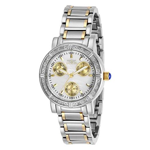 Invicta Women's Angel Quartz Stainless-Steel Strap, Two Tone, 16 Casual Watch (Model: 29117)
