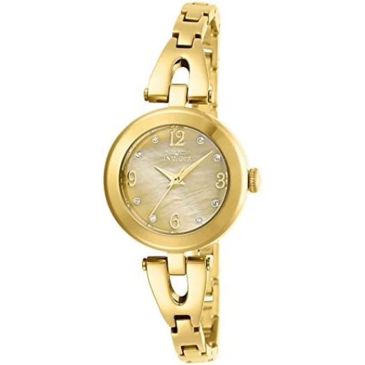 Invicta Women's Angel Quartz Watch with Stainless Steel Strap, Gold, 12 (Model: 29331)