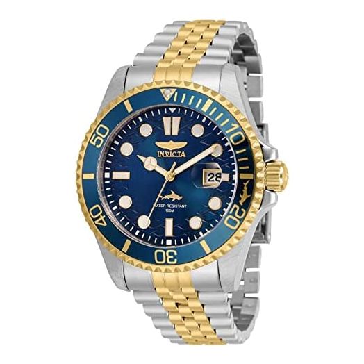 Invicta Men's Pro Diver Quartz Watch with Stainless Steel Strap, Two Tone, Gold, 22 (Model: 30614, 30615,30616)
