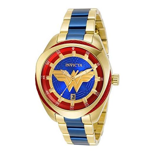 Invicta 31730 Gold/Blue DC Comics Wonder Woman Ladies Watch