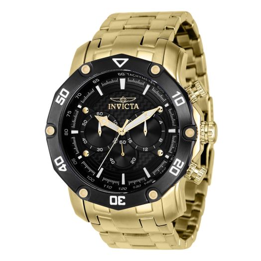 Invicta Men's Pro Diver 50mm Stainless Steel Quartz Watch, Gold (Model: 37725)
