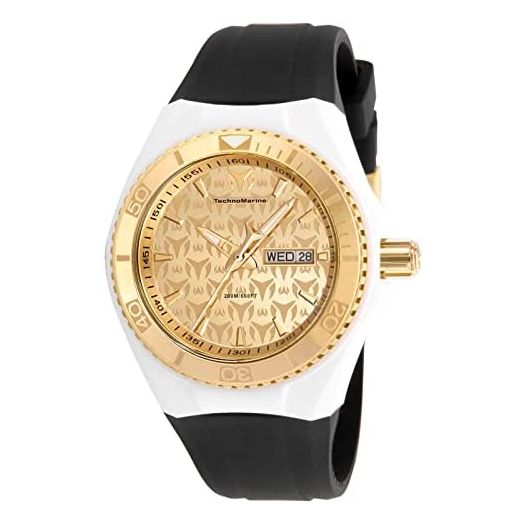 Technomarine Men's TM-115061 Cruise Monogram Analog Display Quartz White Watch