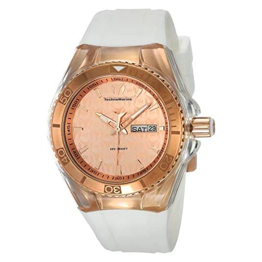 Technomarine Women's TM-115001 Cruise Monogram Analog Display Japanese Quartz White Watch