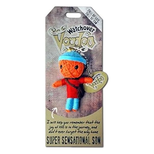Watchover Voodoo 3-Inch Super Sensational Son Keychain - Handcrafted Gift to Bring Good Luck and Positivity Everywhere You Go
