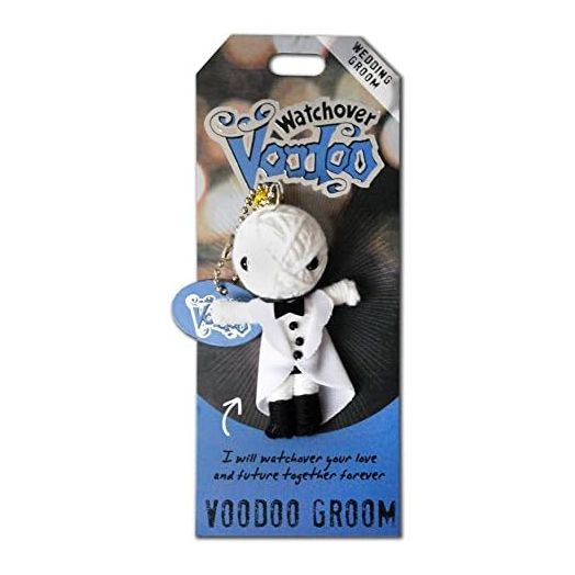 Watchover Voodoo - String Voodoo Doll Keychain – Novelty Voodoo Doll for Bag, Luggage or Car Mirror - Groom Multicolor Voodoo Keychain, 5 inches (108010083)