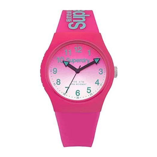 Superdry Urban Laser Collection Pink and White Quartz Watch (Model: SYL198PN)