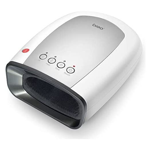 Breo iPalm520e Electric Hand Massager, Palm Massage Machine with Pressure, Rechargeable & Heat Compression for Cold Hands, Arthritis, Carpal Tunnel, Strain, Fatigue, Pain Relief  **110V ELECTRICITY**