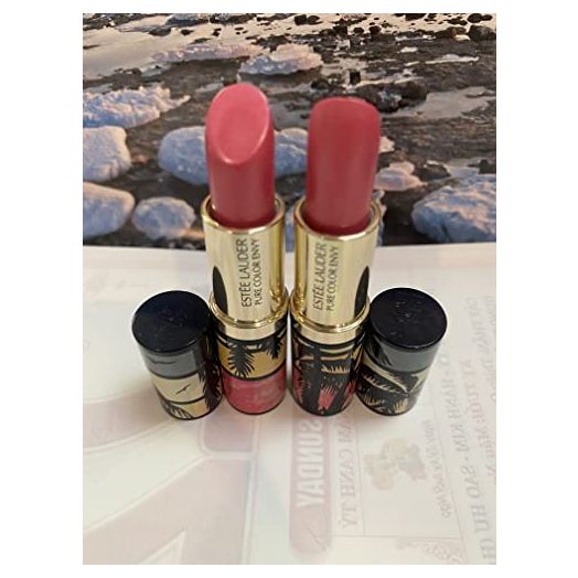 Pack of 2 x Estee Lauder Pure Color Envy Hi-Lustre Lipstick 223 Candy, 0.12 oz each Sample Size Unboxed