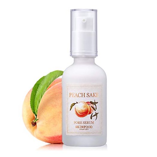 SKINFOOD Peach Sake Pore Serum 45ml (1.52 oz) - Tighten Pores and Sebum Control Skin Smoothing Facial Serum for Oily Skin