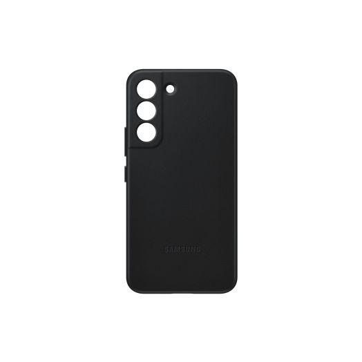 Samsung Electronics Galaxy S22 Leather Cover, Protective Phone Case, Camera Lens Protection, Shockproof, Premium, Elegant, Slim Design, US Version, Black,EF-VS901LBEGUS
