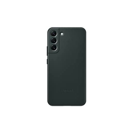 Samsung Galaxy S22+ Leather Cover, Protective Phone Case, Camera Lens Protection, Shockproof, Premium, Elegant, Slim Design, US Version, Green, (EF-VS906LGEGUS)