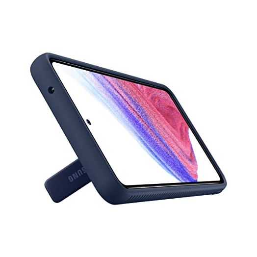 Samsung Galaxy A53 5G Protective Standing Cover, Eco-Friendly Phone Case with Military Grade Drop Protection, 2 Kickstands Offer 2 Viewing Angles, US Version, Navy