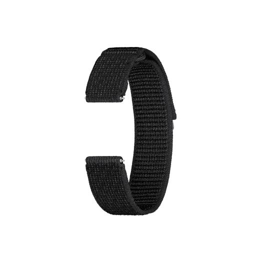 SAMSUNG Galaxy Watch 6, 5, 4 Series Fabric Band, Wide, Nylon, Reflective Smartwatch Replacement Strap for Men and Women, One Click Attachment, Medium/Large, ET-SVR94LBEGUJ, Black