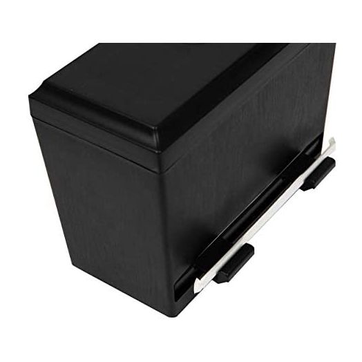 Mind Reader Anchor Collection, One Touch Straw Dispenser, Countertop Organizer, Black