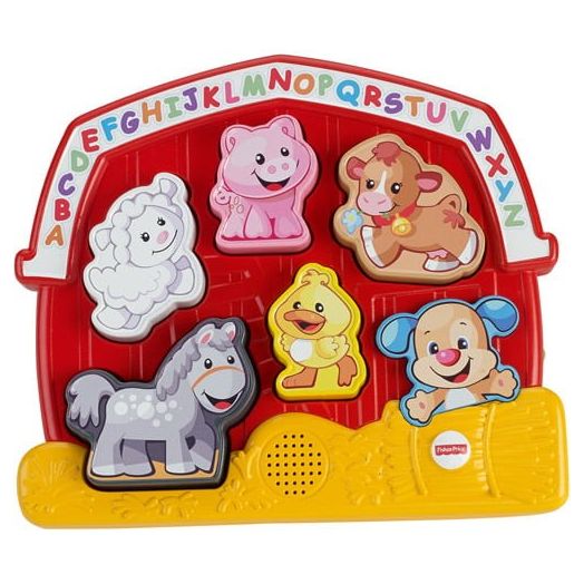 Fisher-Price Laugh & Learn Farm Animal Puzzle with 7 Different Songs