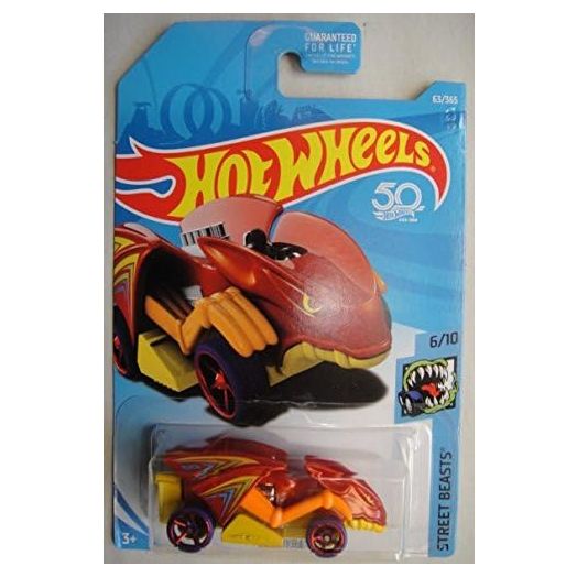 Hot Wheels 2018 50th Anniversary Street Beasts Vampyra 63/365, Red