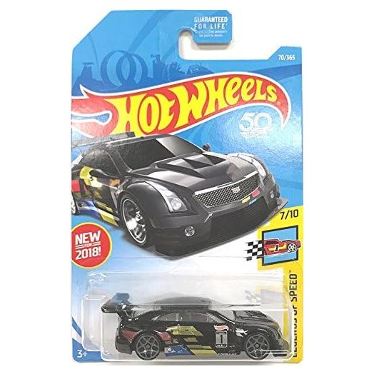 Hot Wheels 2018 50th Anniversary Legends of Speed '16 Cadillac ATS-V R 70/365, Black