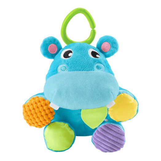 Fisher-Price Have a Ball 2-in-1 Plush Hippo with Fun Textures