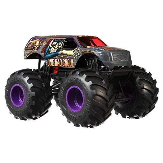 Hot Wheels One Bad Ghoul Monster Truck, 1:24 Scale