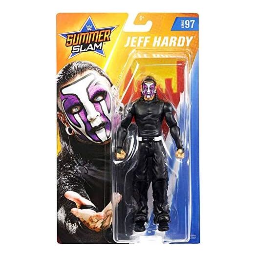 WWE SummerSlam Jeff Hardy Action Figure in 6-inch Scale with Articulation & Ring Gear Series #97