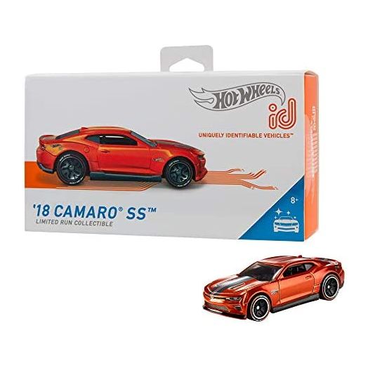 Hot Wheels id Vehicle ’18 Camaro SS with Embedded NFC Chip, Uniquely Identifiable, 1:64 Scale