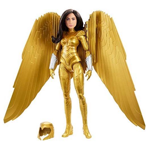Wonder Woman 1984 Golden Armor Doll (~12-inch) in Light-Up Armor, Collectible Superhero Doll for 6 Year Olds and Up