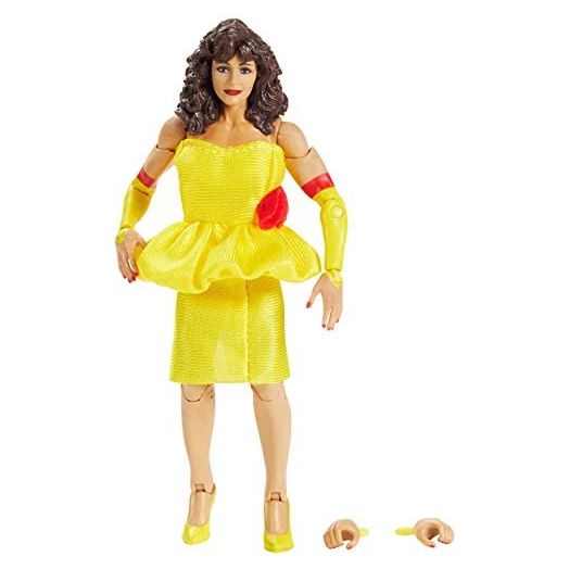 WWE MATTEL Miss Elizabeth Elite Collection Deluxe Action Figure with Realistic Facial Detailing, Iconic Ring Gear & Accessories, Multi (GKY10)