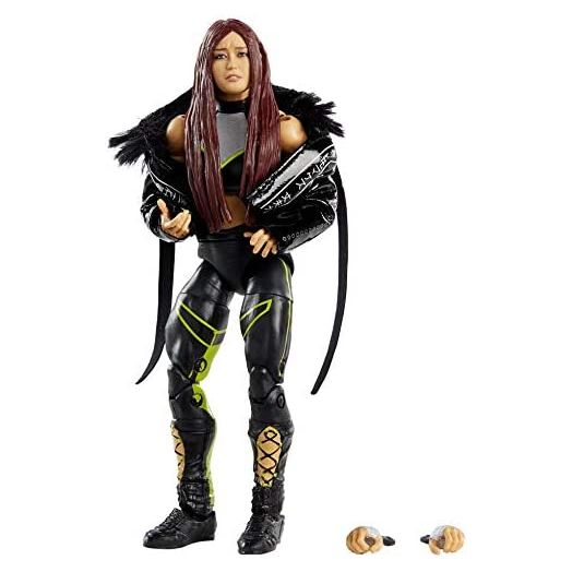 WWE Lo Shira Elite Series #79 Deluxe Action Figure with Realistic Facial Detailing, Iconic Ring Gear & Accessories