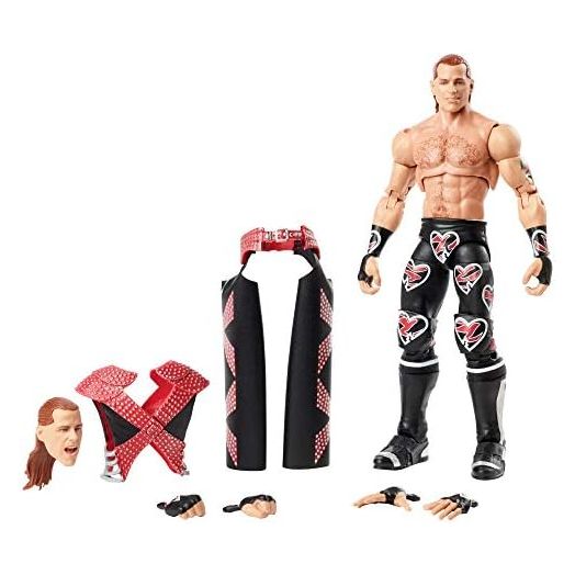WWE Ultimate Edition 6-Inch Shawn Michaels Action Figure With Entrance Gear, Extra Heads & Swappable Hands 