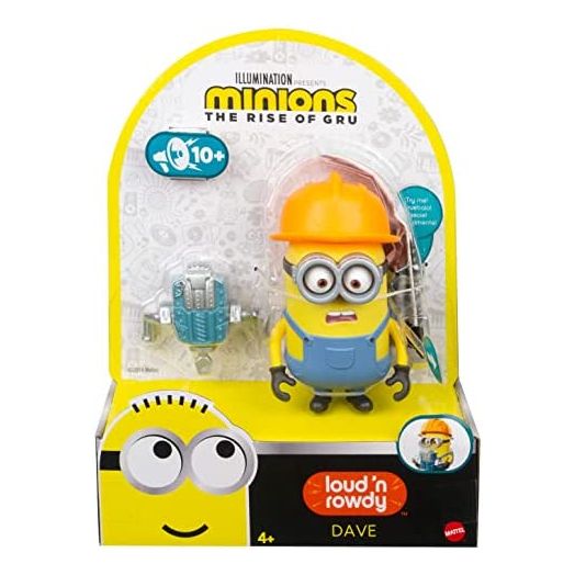 Minions: Loud 'n Rowdy Bob Talking Action Figure with Kung Fu Bench Toy, Kids Gift Ages 4 Years & Older