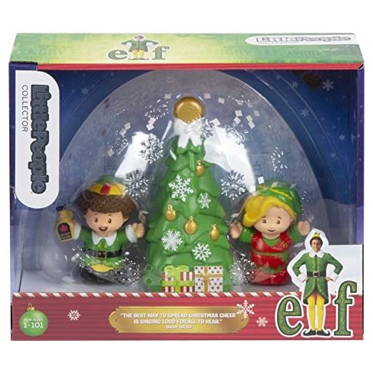 Fisher-Price Little People Collector Elf movie figure set, 3 toys in a gift-ready package for fans ages 1-101 years | Fisher-Price