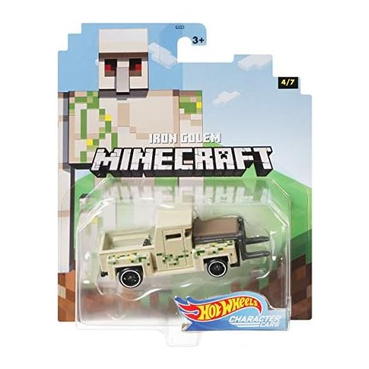 Hot Wheels 2020 Minecraft Gaming 1/64 Character Cars -Iron Golem Vehicle (4/7)