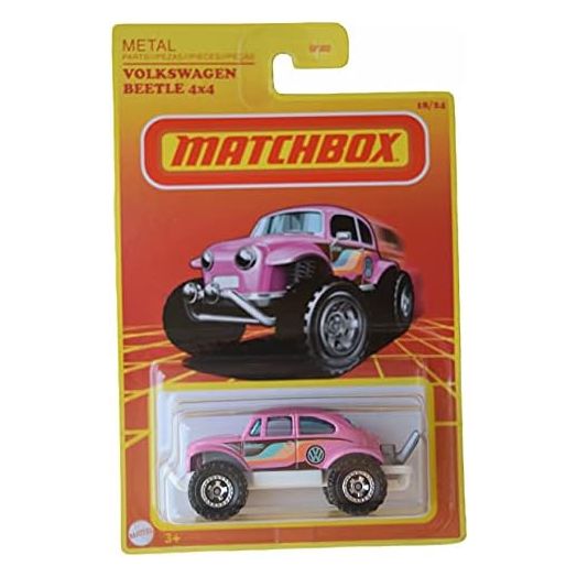Matchbox Volkswagen Beetle 4x4, Pink 18/24