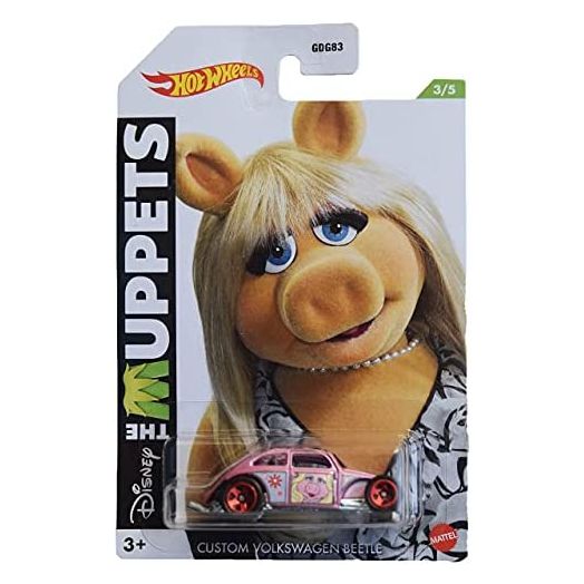 Hot Wheels Custom Volkswagen Beetle, [Pink] The Muppets 3/5