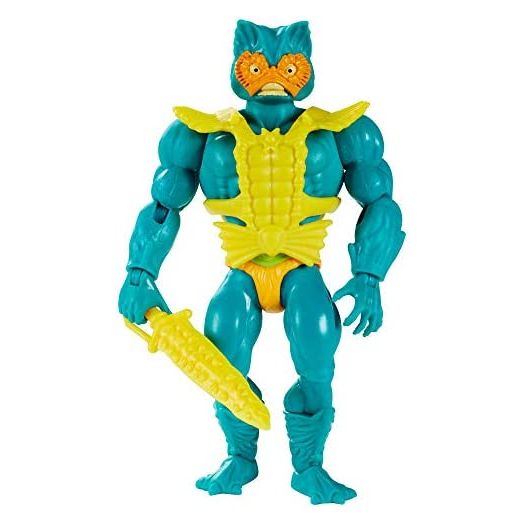 Masters of the Universe Origins Mer-Man 5.5-in Action Figure, Battle Figure for Storytelling Play and Display, Gift for 6 to 10-Year-Olds and Adult Collectors