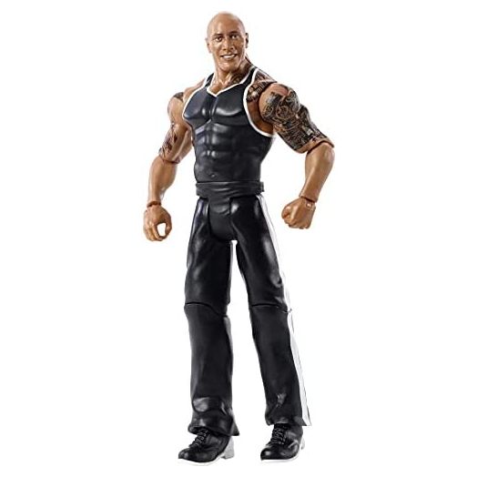 WWE Top Picks The Rock Action Figure, 6-in Posable Collectible & Gift for Ages 6 Years Old & Up