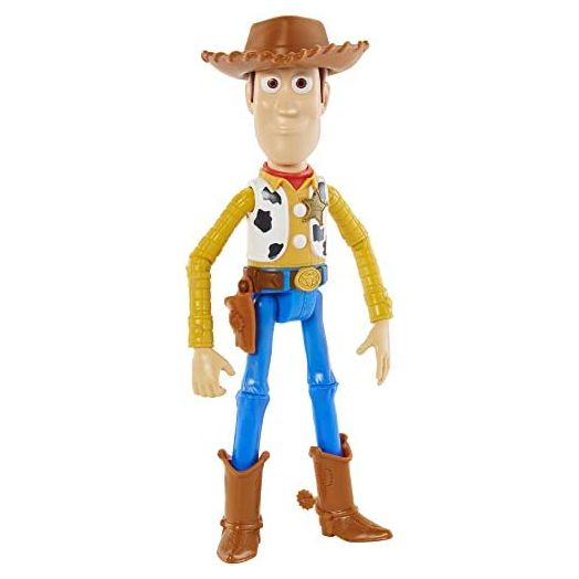 Disney Pixar Woody Action Figure, 5-in to 9-in Tall Doll, Highly Posable with Authentic Design, Gift for Ages 3 Years Old & Up